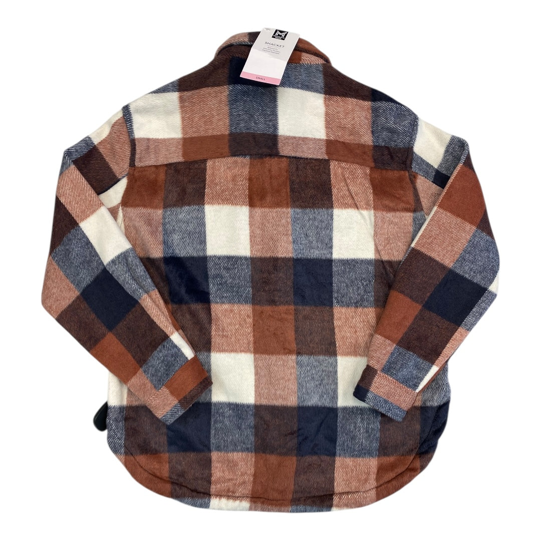 Jacket Fleece By Members Mark In Plaid Pattern, Size:S