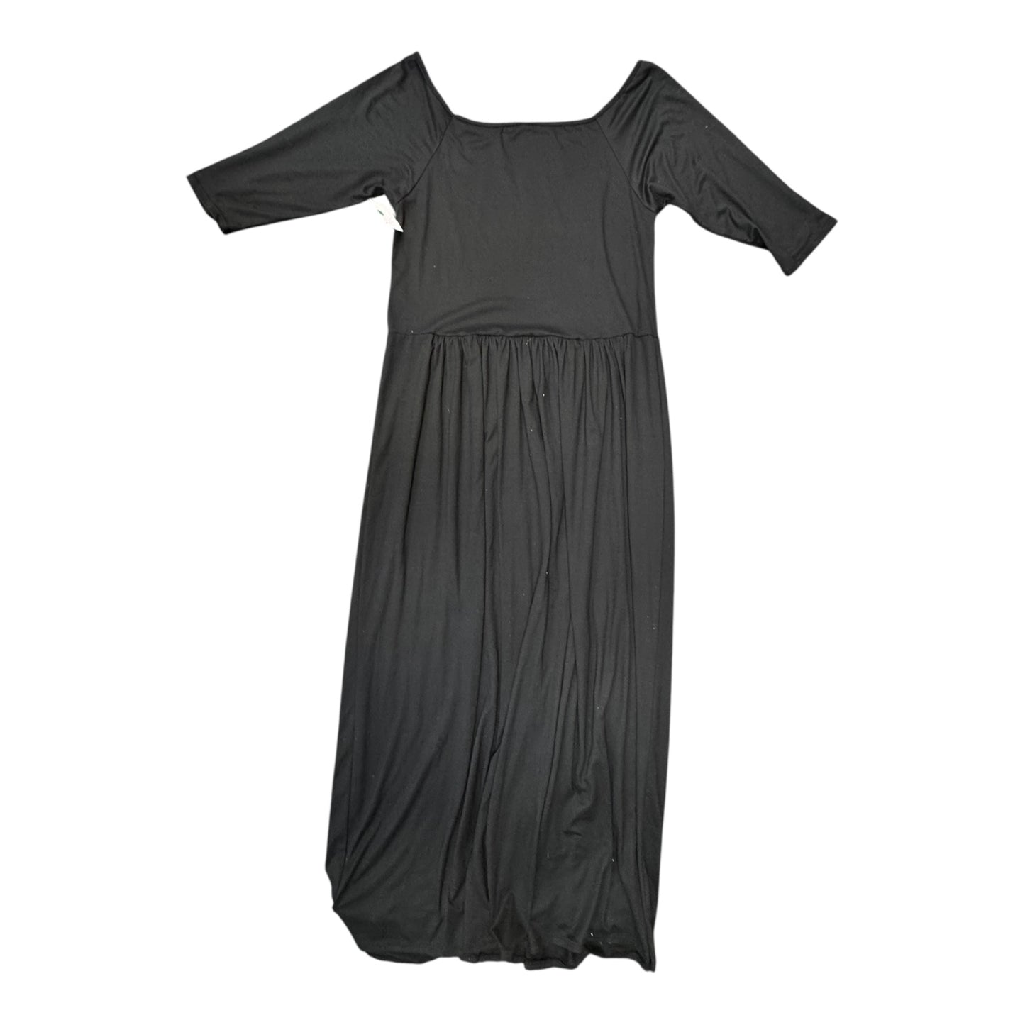 Dress Casual Maxi By 24SEVEN In Black, Size:1X