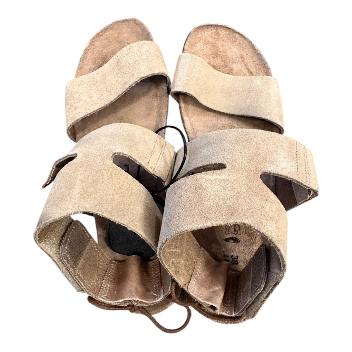 Sandals Flats By Naot In Tan, Size:7.5