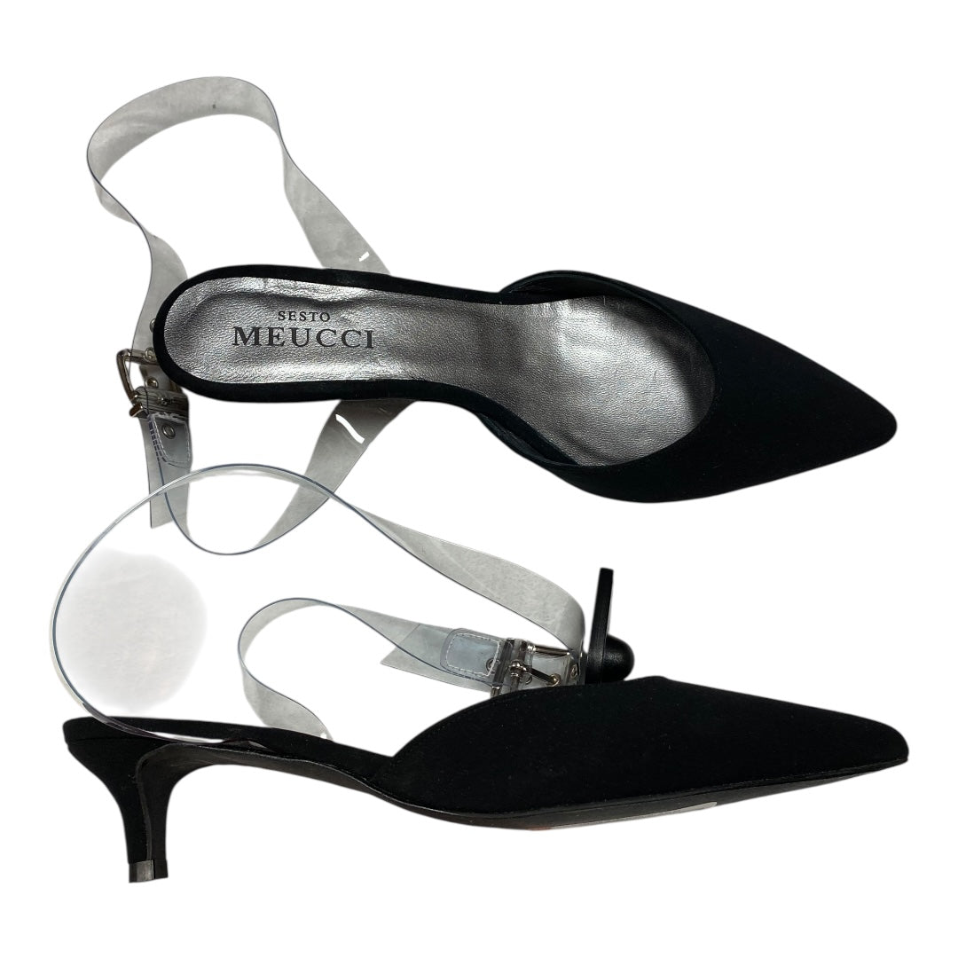 Shoes Heels Kitten By Sesto Meucci In Black, Size:8.5