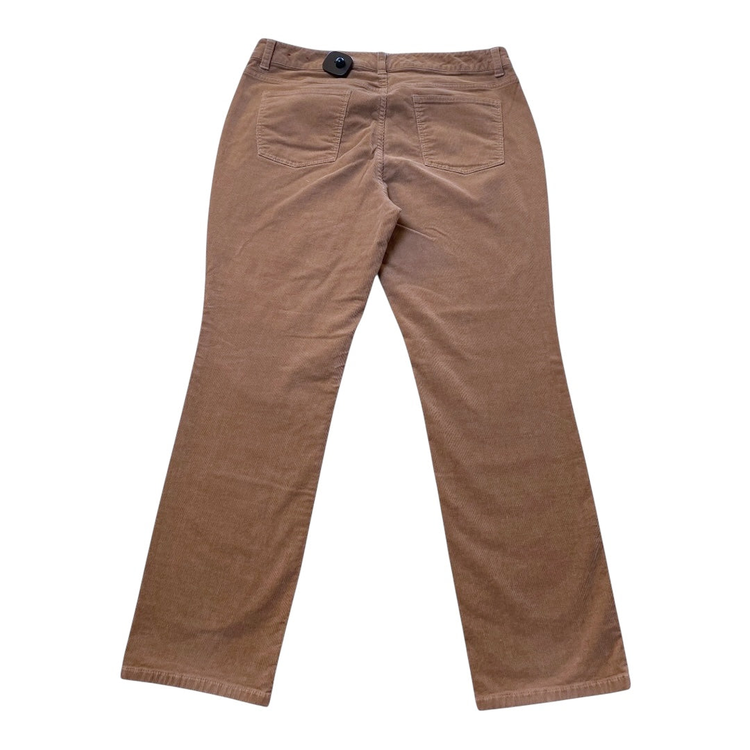 Pants Corduroy By Talbots In Brown, Size:14P