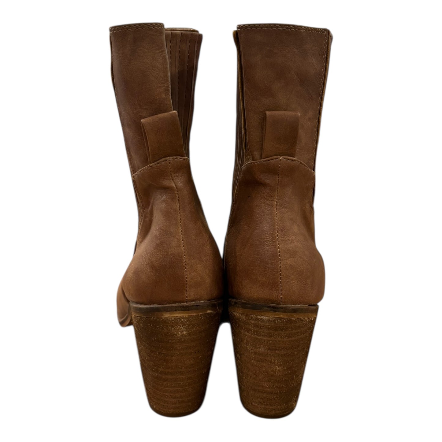 Boots Ankle Heels By LETS SEE STYLE In Brown, Size:11