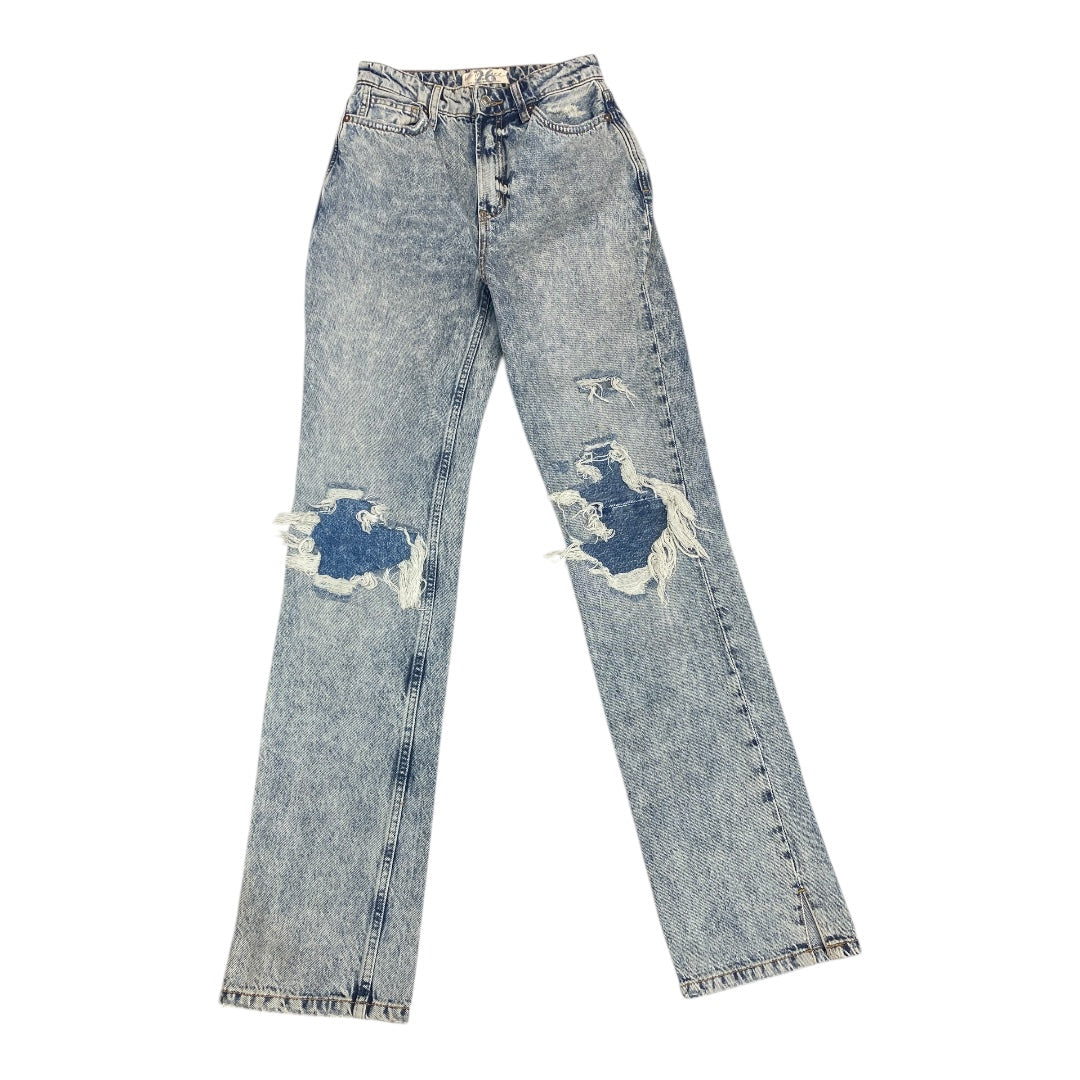Jeans Straight By Free People In Blue Denim, Size:2