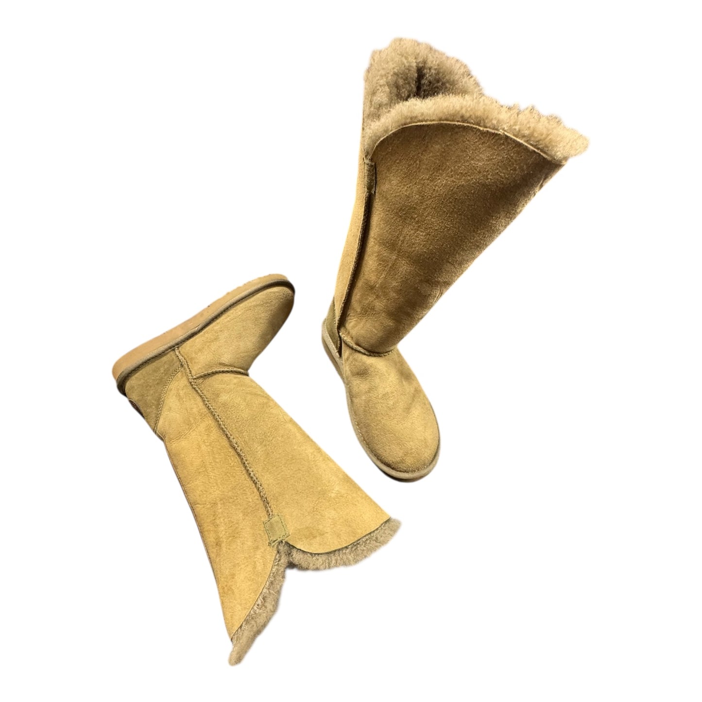 Boots Knee Flats By Lamo In Green, Size:7