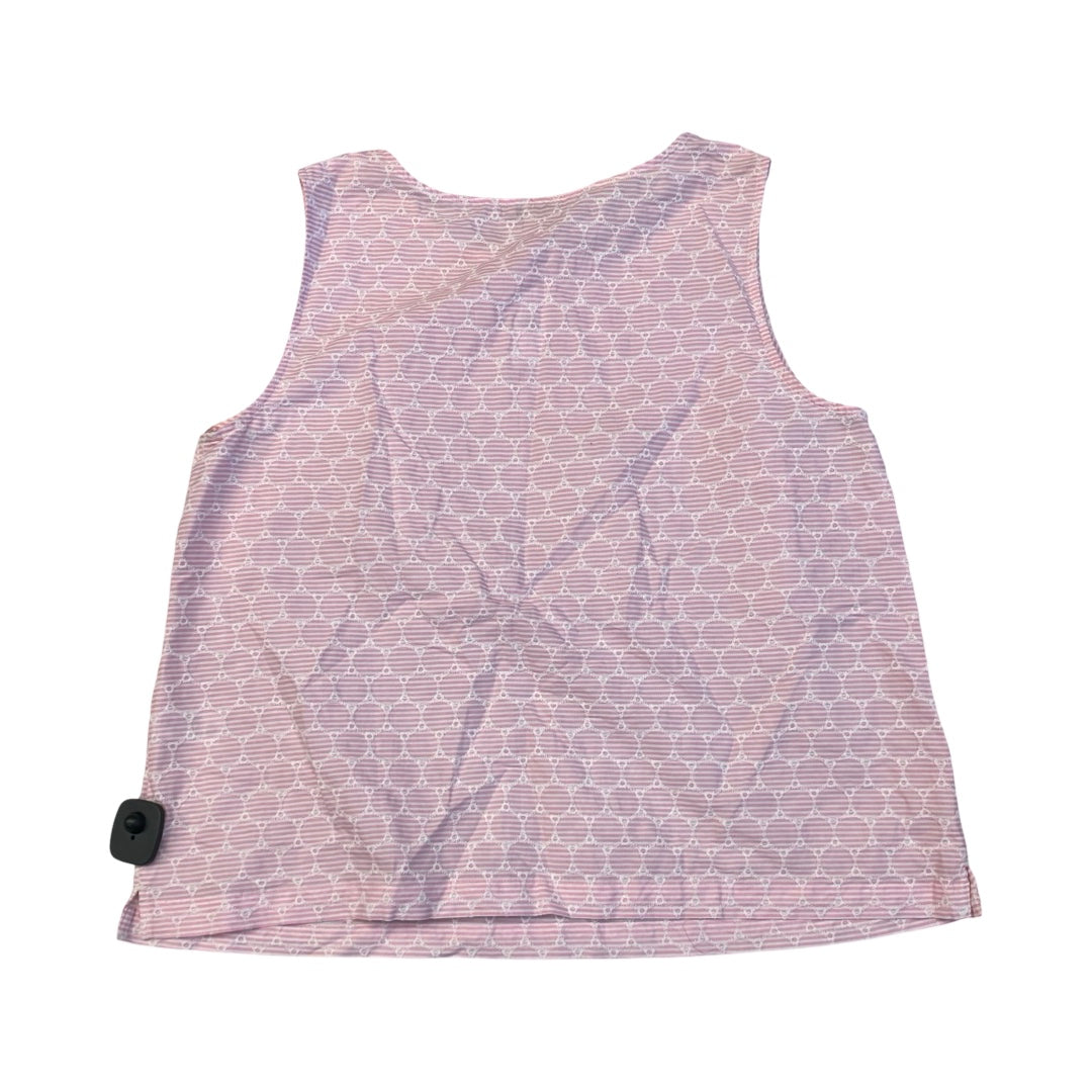 Top Sleeveless By Talbots In Pink, Size:1X