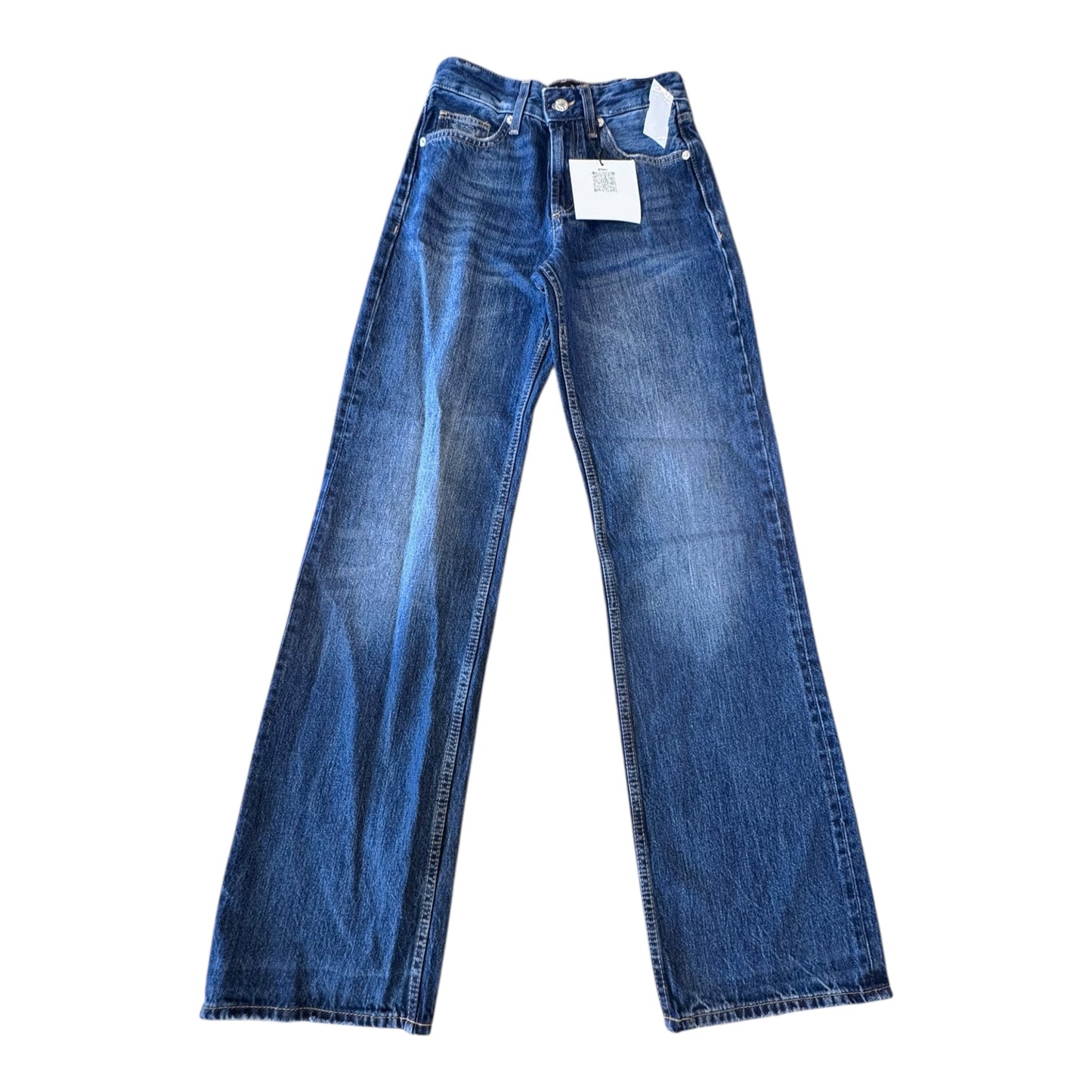 Jeans Wide Leg By PIRAL In Blue Denim, Size:2
