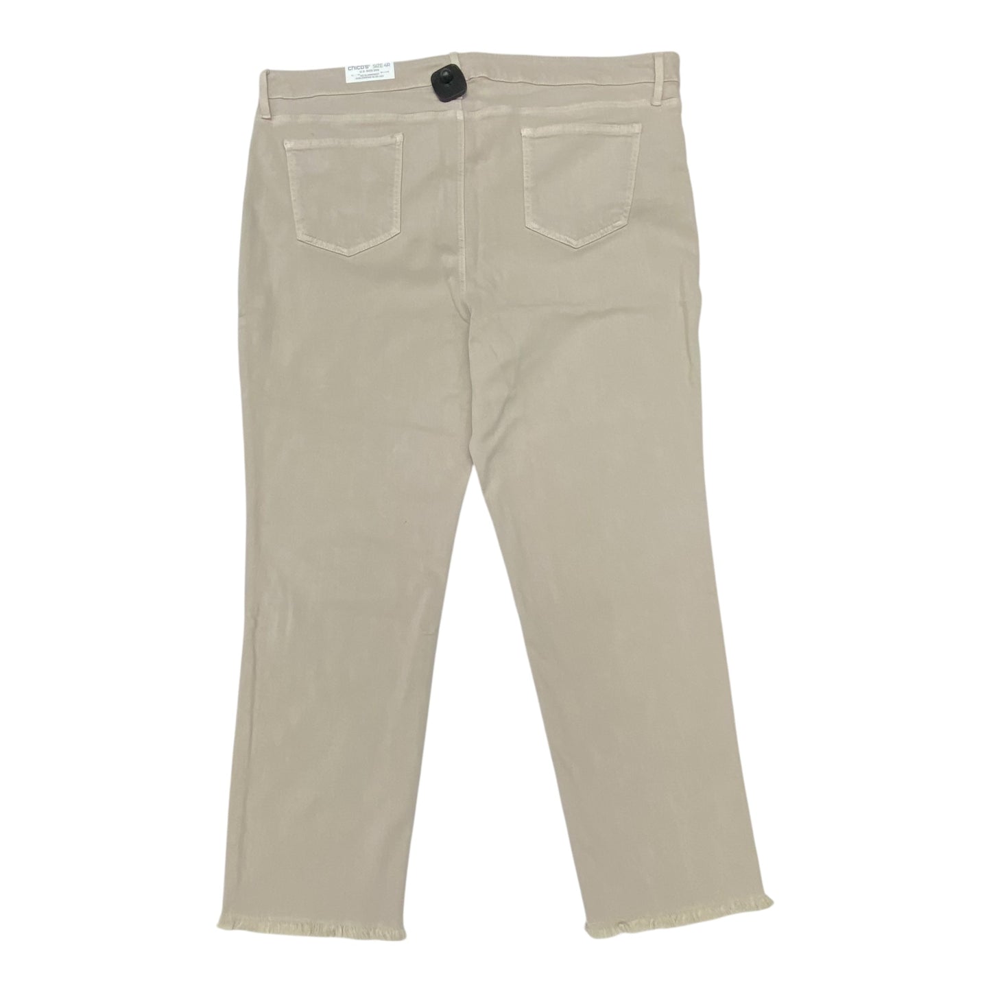 Jeans Boyfriend By Chicos In Tan, Size:4