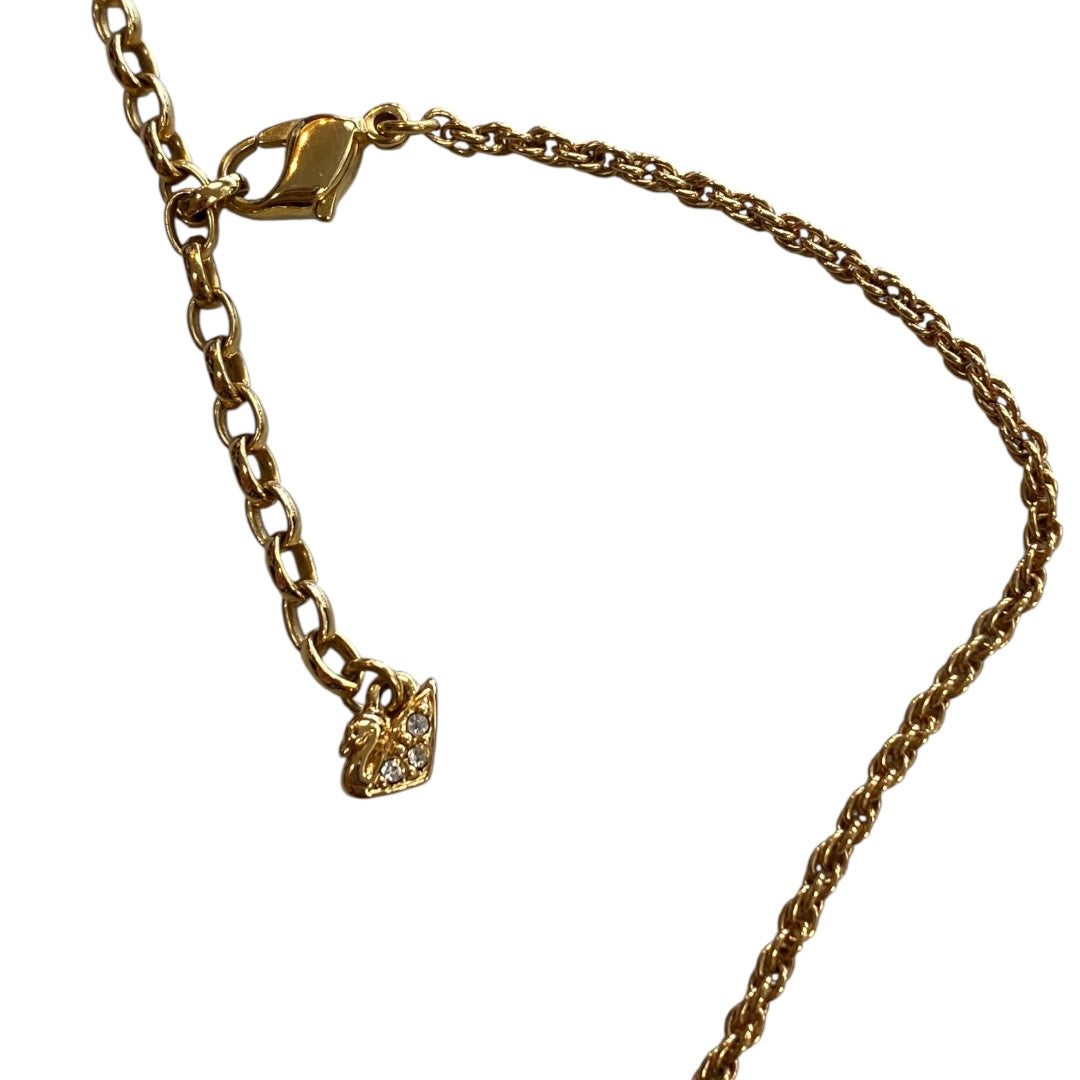 Necklace Designer By Swarovski In Gold