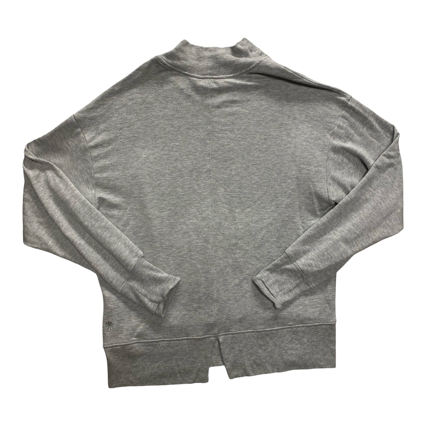 Athletic Top Ls Crewneck By Athleta In Grey, Size:M