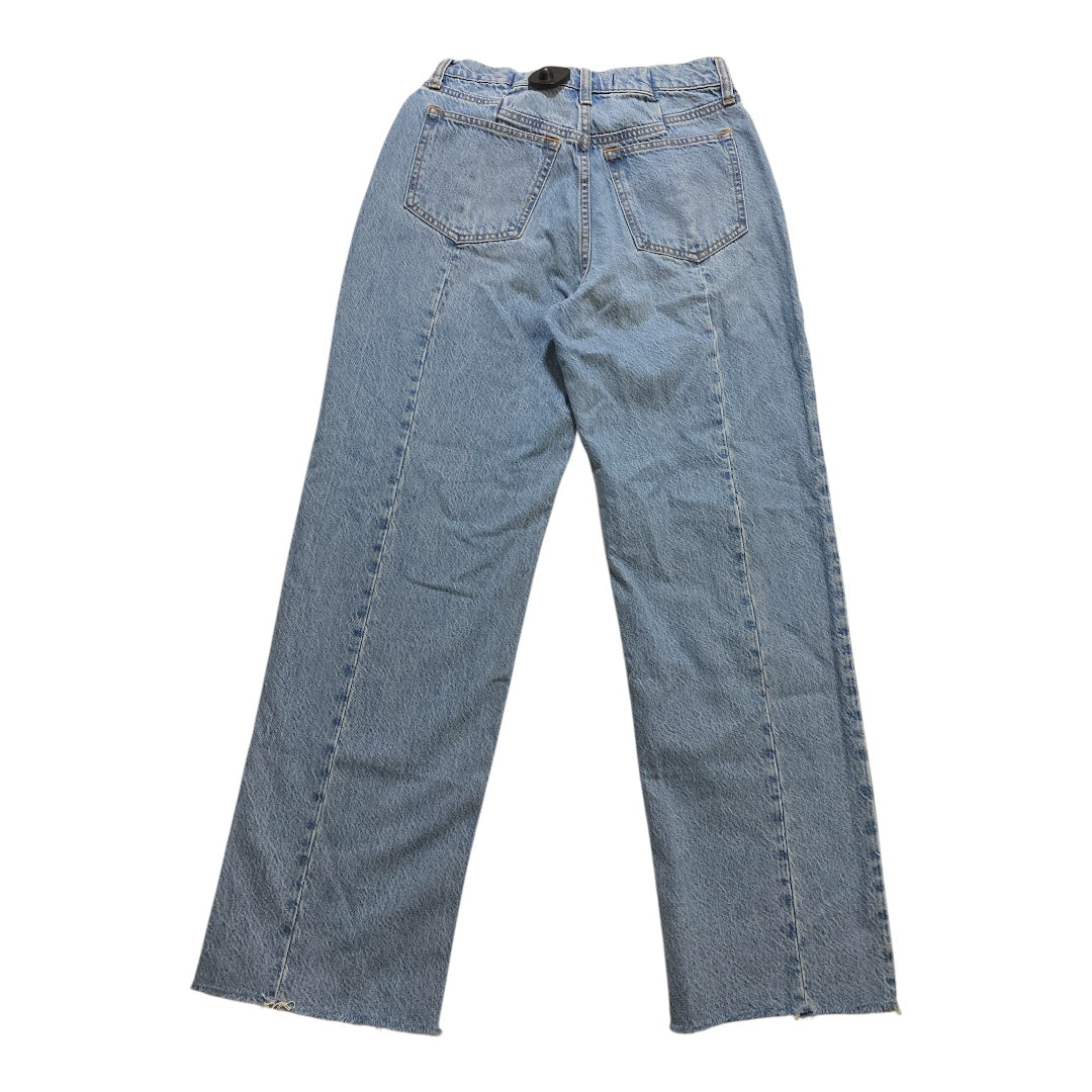 Jeans Wide Leg By Abercrombie And Fitch In Blue Denim, Size:4