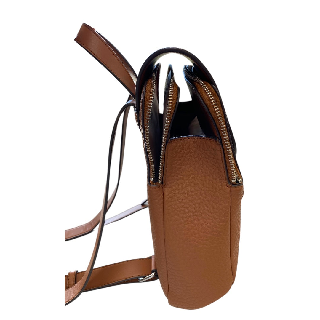 Backpack By Calvin Klein In Tan, Size:Medium