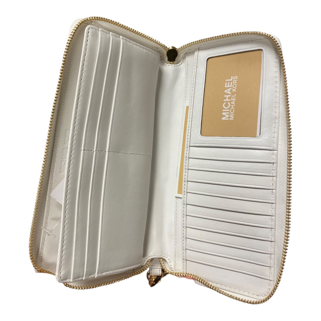 Wallet Designer By Michael Kors In White, Size:Medium