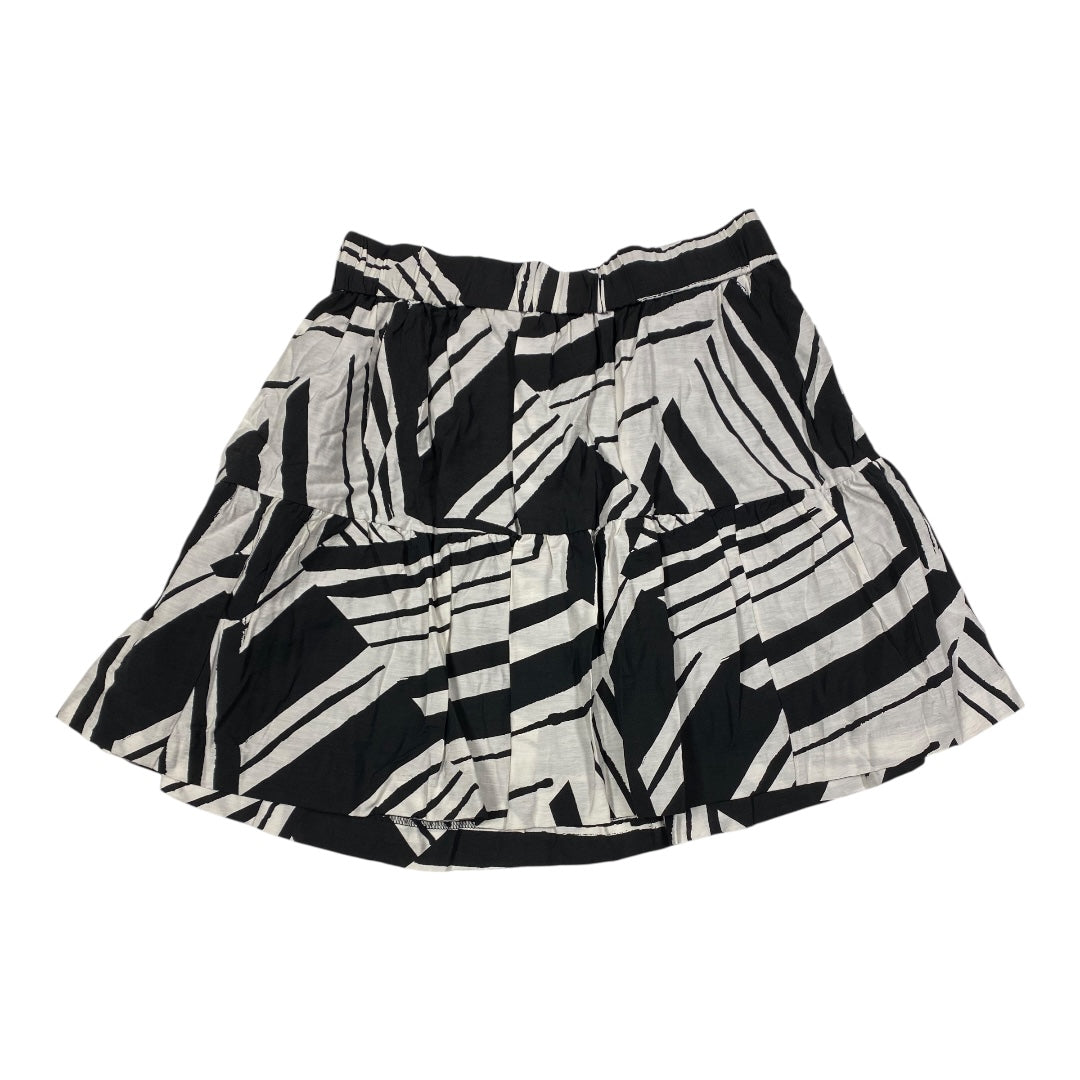Skirt Mini & Short By Banana Republic In Black & White, Size:M