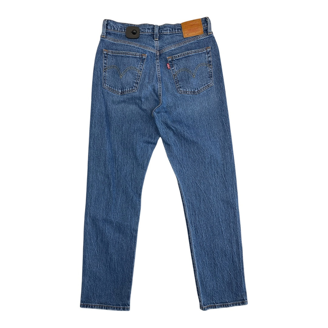 Jeans Straight By Levis In Blue Denim, Size:6