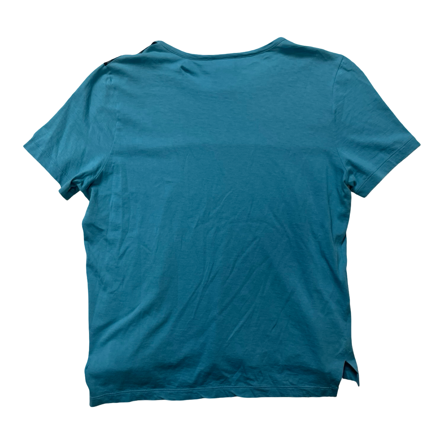 Top Ss By Lacoste In Blue, Size:M