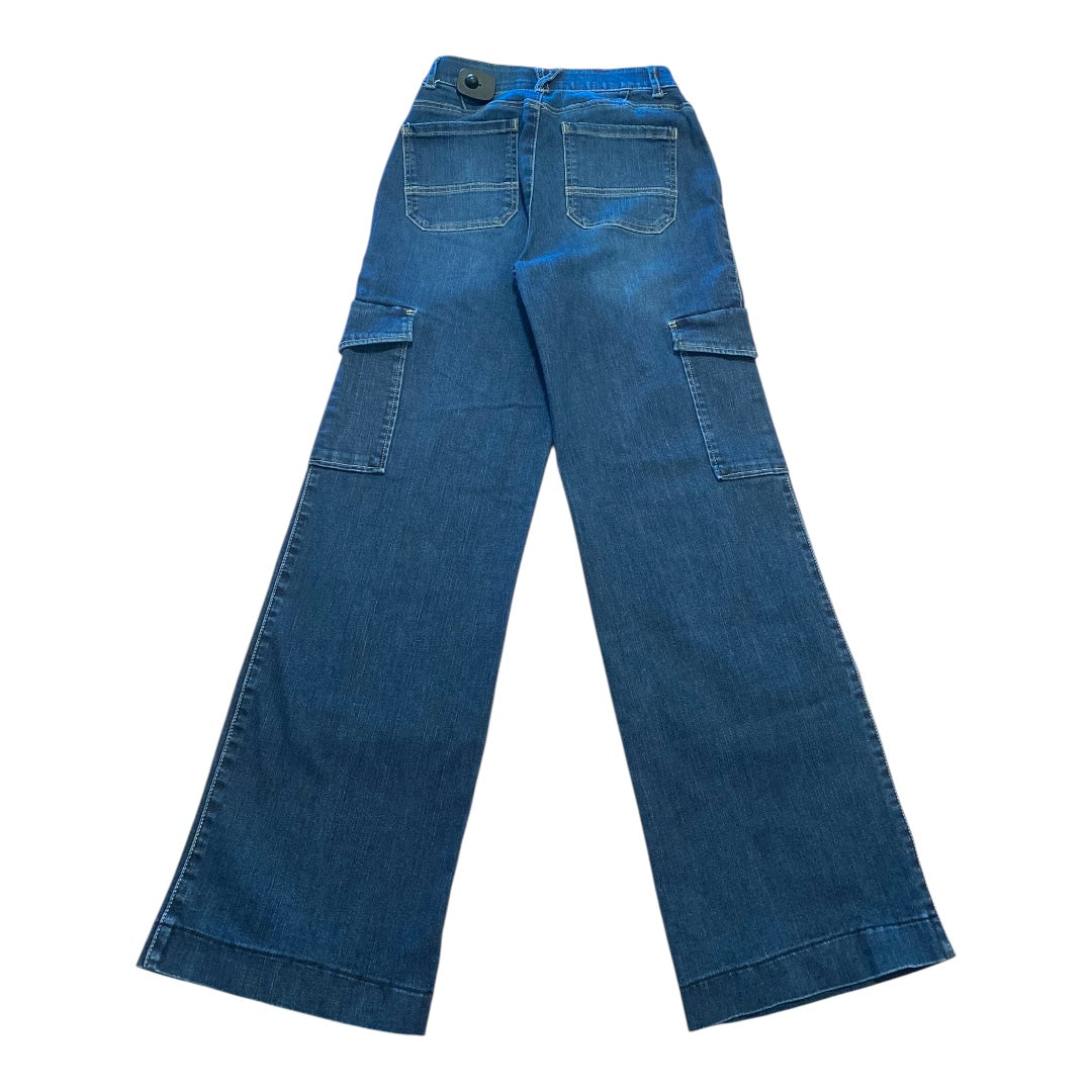Jeans Wide Leg By Wit & Wisdom In Blue Denim, Size:0