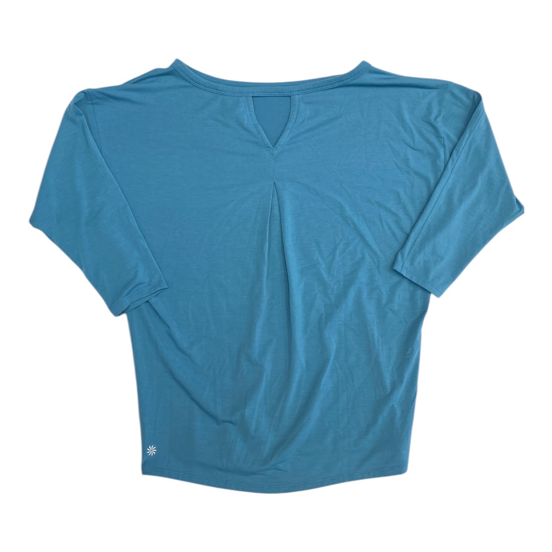 Athletic Top Ls Crewneck By Athleta In Blue, Size:Xs
