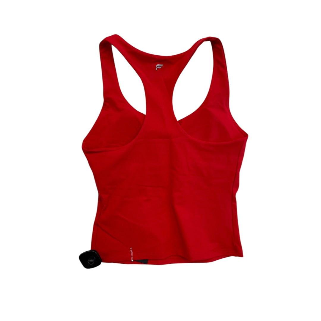Athletic Tank Top By Fabletics In Red, Size:S