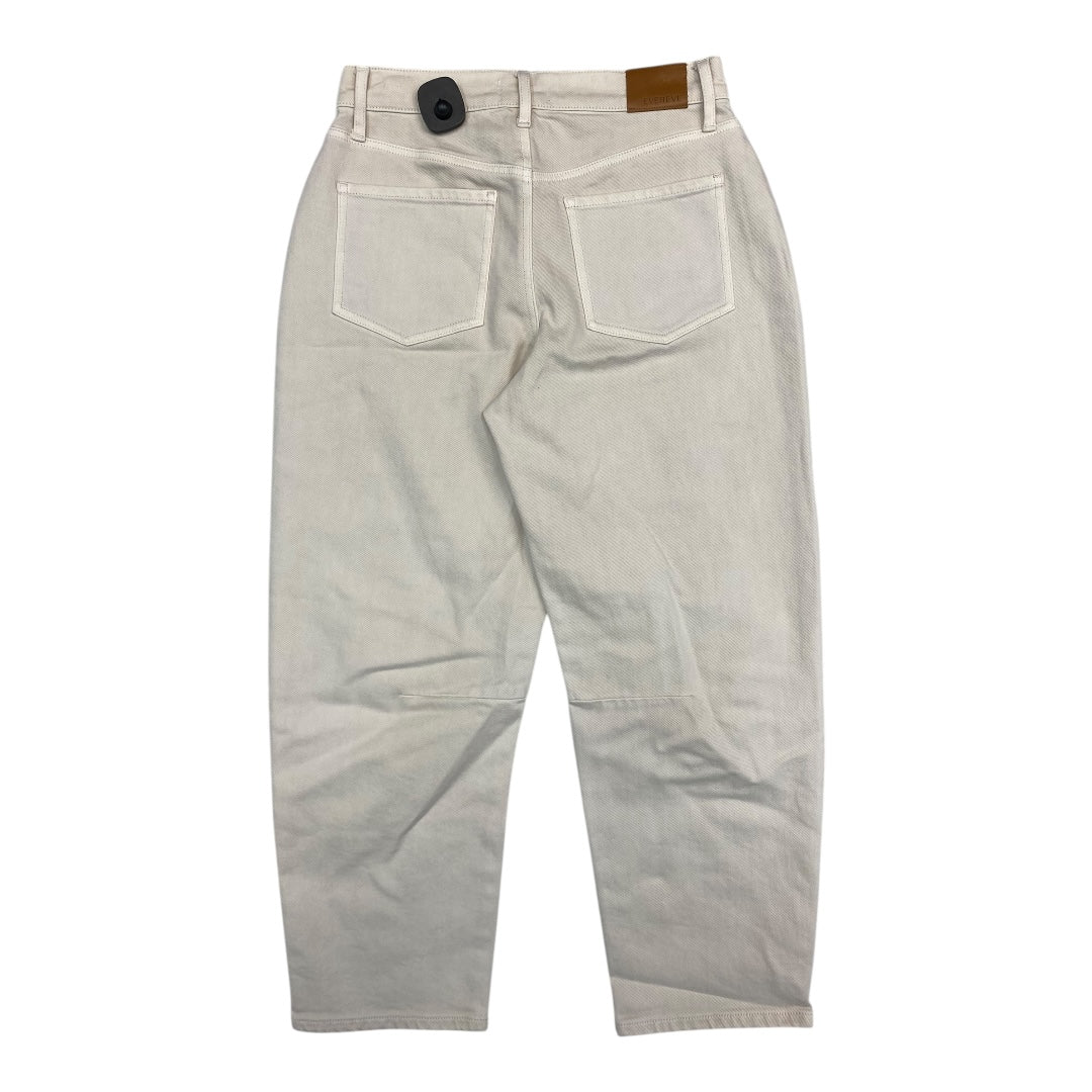 Jeans Straight By Evereve In Cream Denim, Size:6