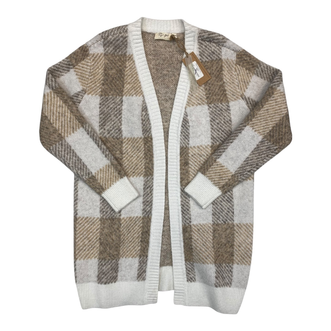 Sweater By Rd Style In Tan & White, Size:L