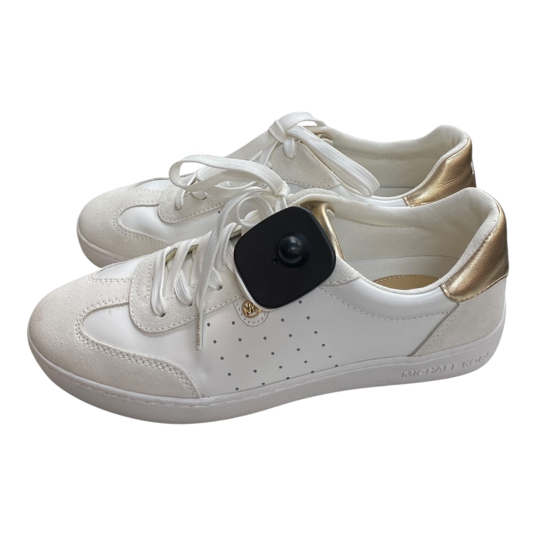 Shoes Designer By Michael Kors In White, Size:8.5