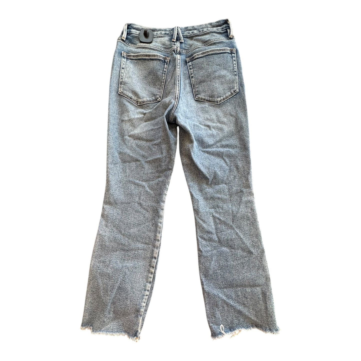 Jeans Straight By Good American In Blue Denim, Size:4