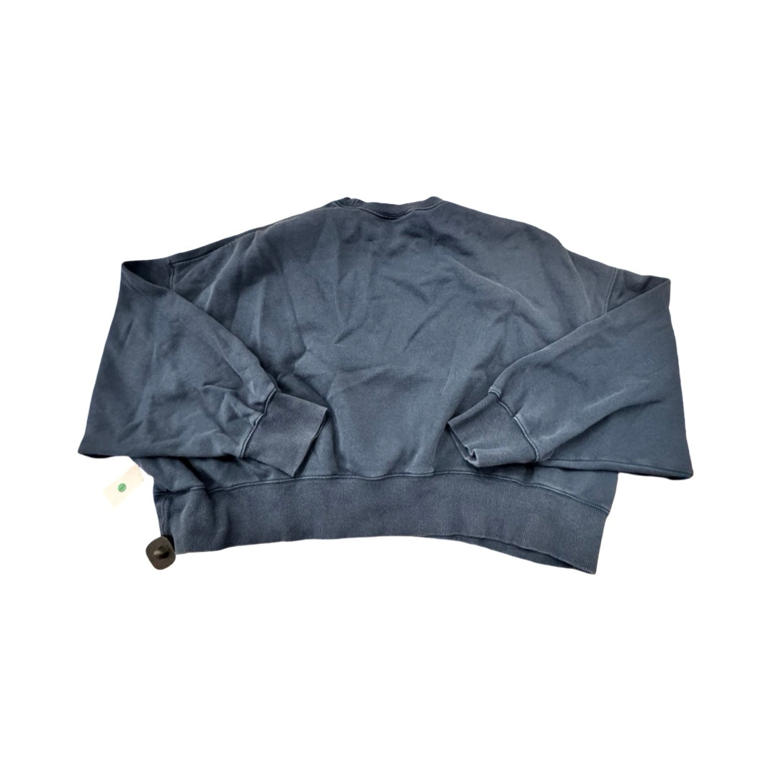 Athletic Sweatshirt Crewneck By Nike In Blue, Size:L