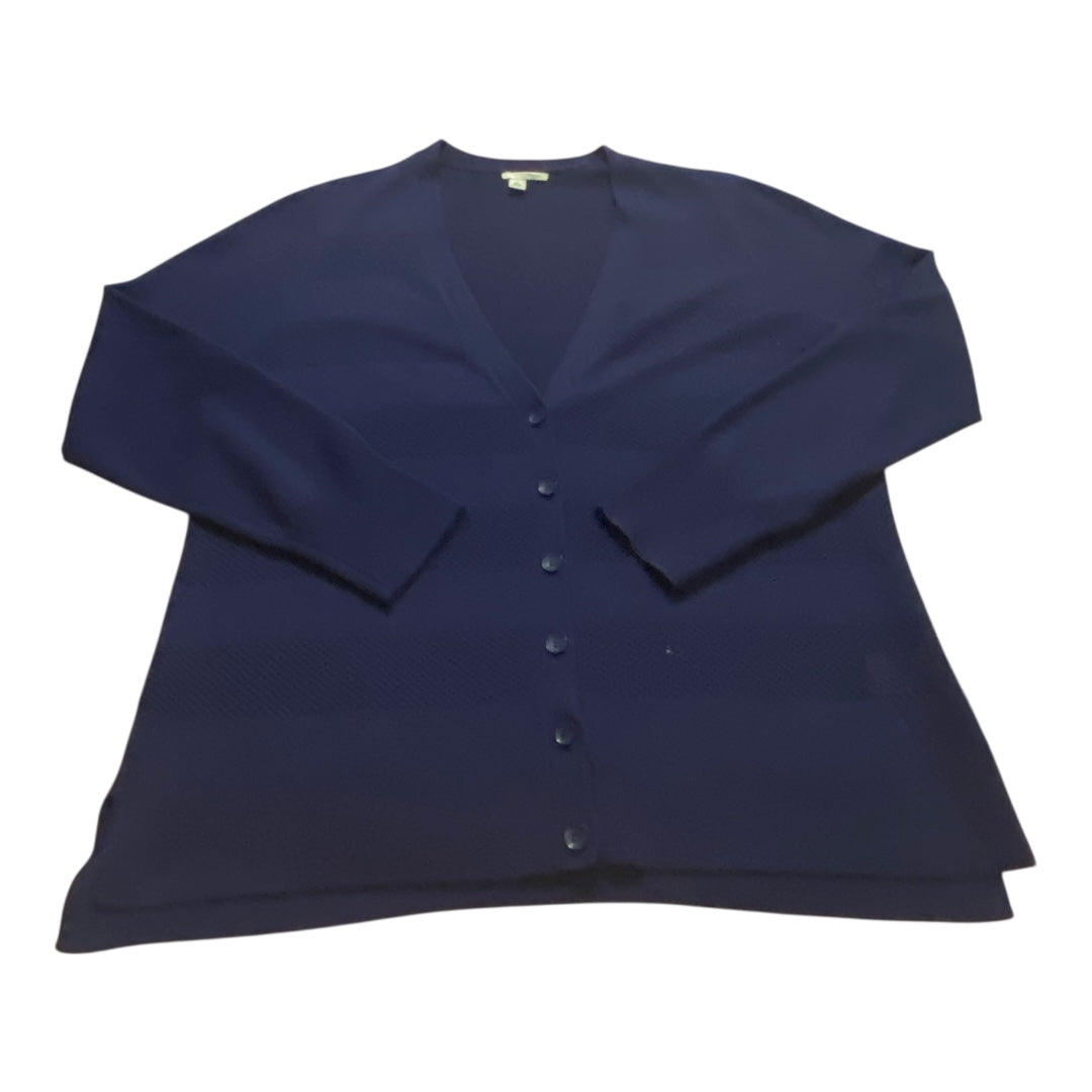 Sweater Cardigan By Halogen In Blue, Size:Xl