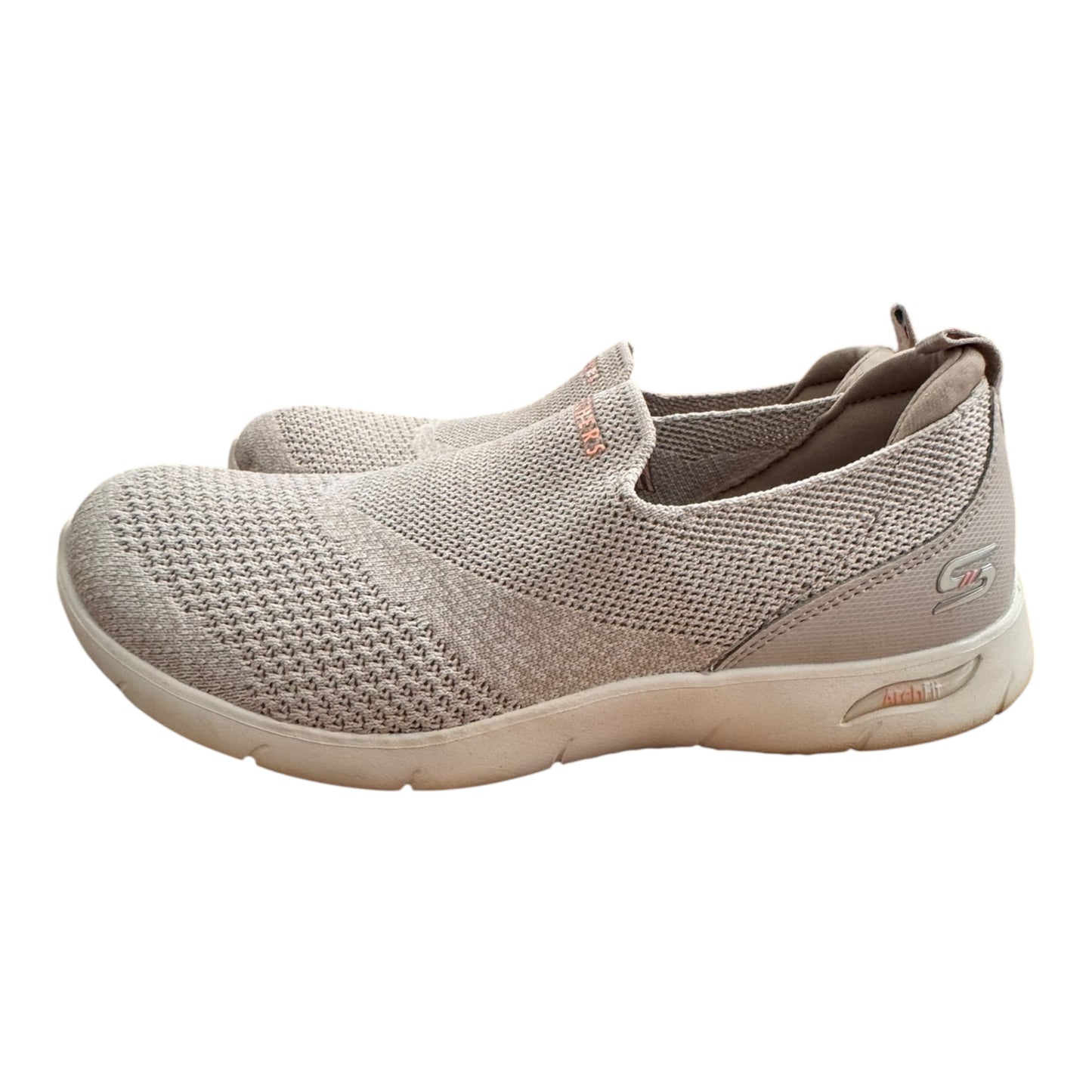 Shoes Sneakers By Skechers In Grey & White, Size:9