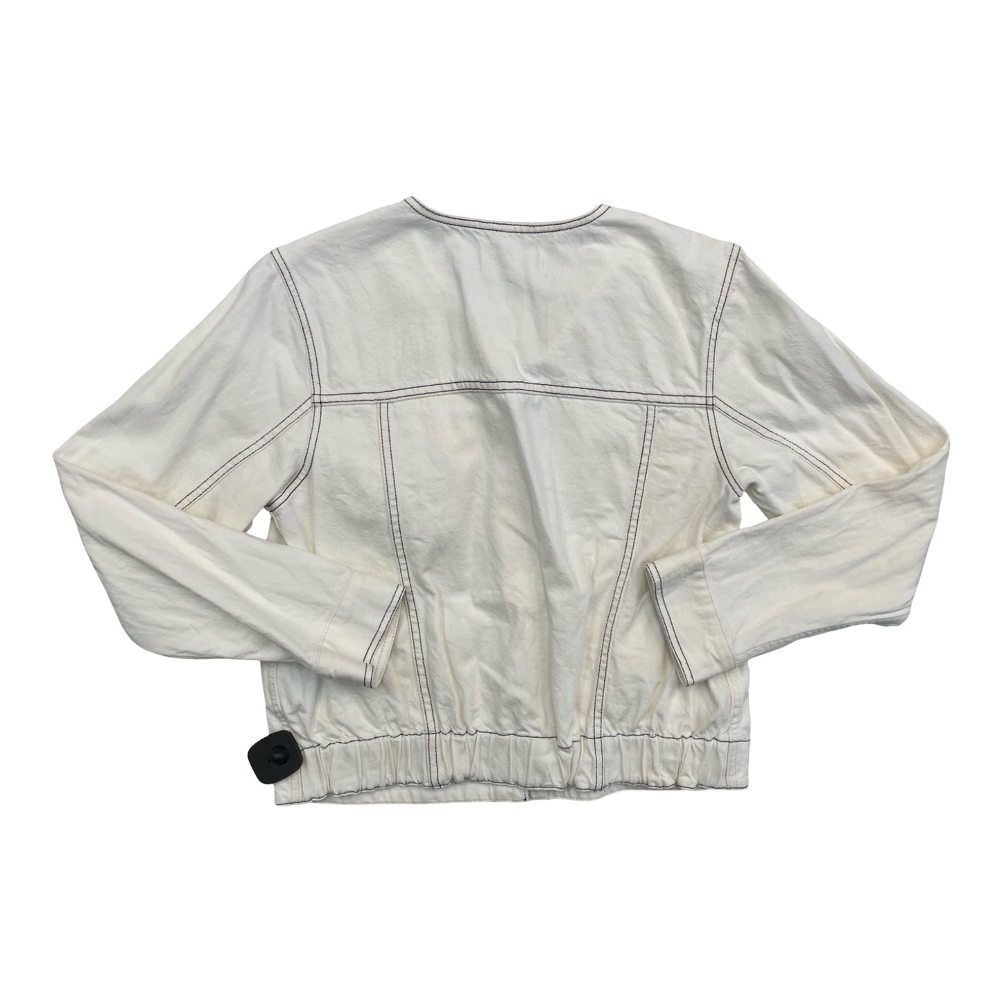 Jacket Denim By Madewell In Cream, Size:M