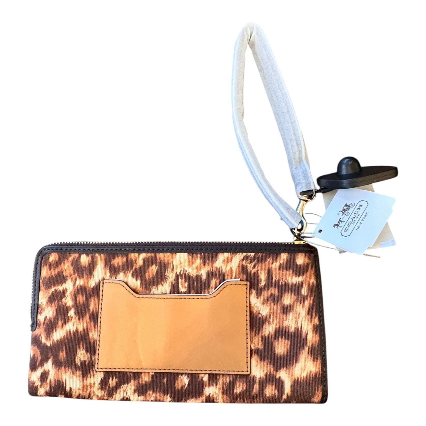 Wristlet Designer By Coach In Animal Print, Size:Medium