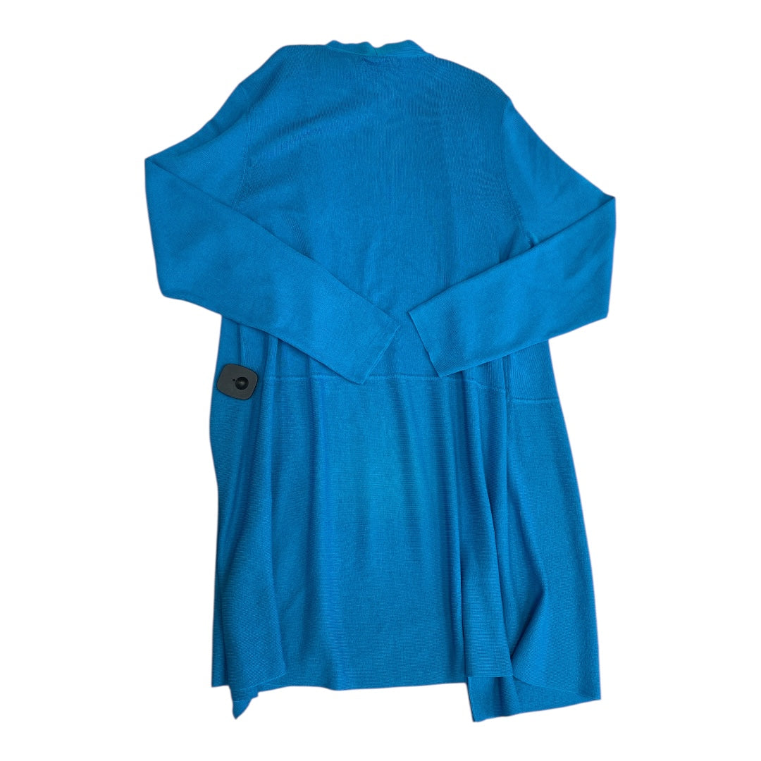 Cardigan By Anne Klein In Blue, Size:1X