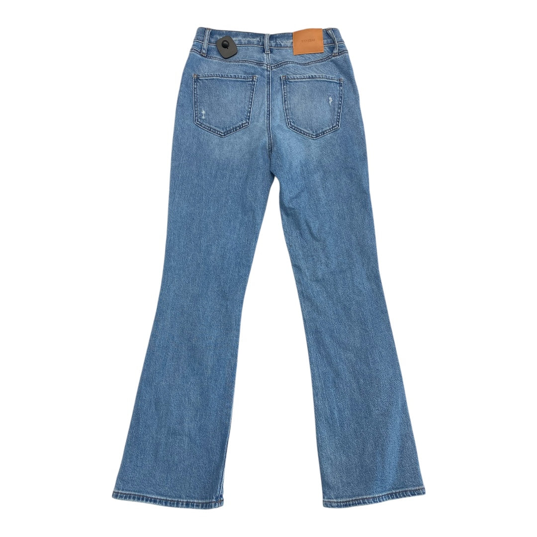 Jeans Flared By Express In Blue Denim, Size:2L