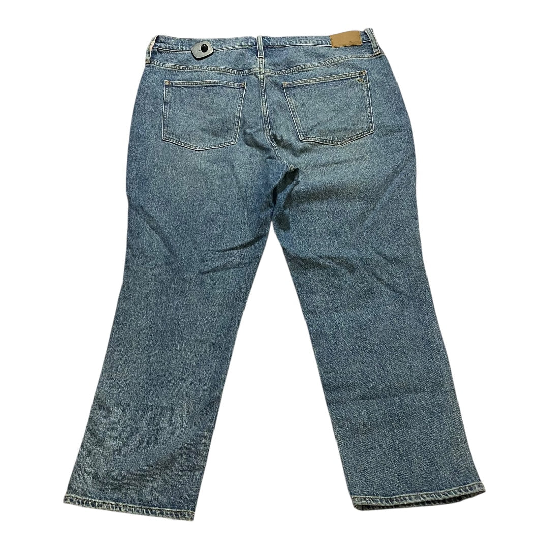 Jeans Straight By Madewell In Blue Denim, Size:16