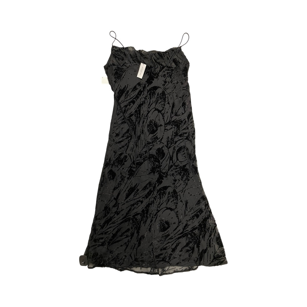 Dress Casual Midi By Banana Republic In Black, Size:Mp