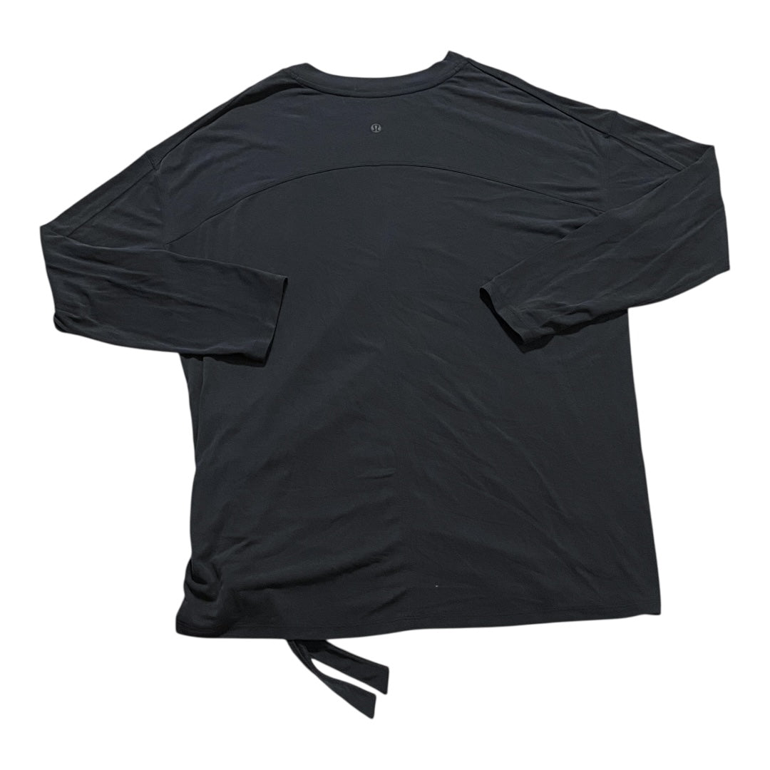 Athletic Top Ls Crewneck By Lululemon In Grey, Size:M