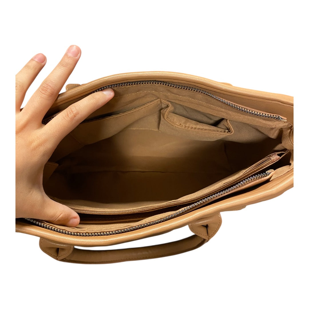 Handbag By Mario orlandi In Brown, Size:Large