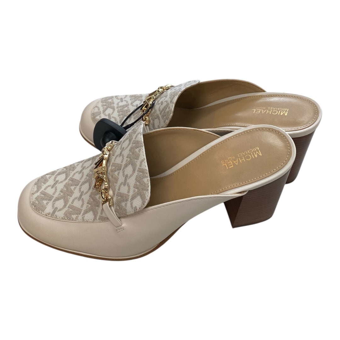 Shoes Heels Block By Michael By Michael Kors In Tan, Size:8