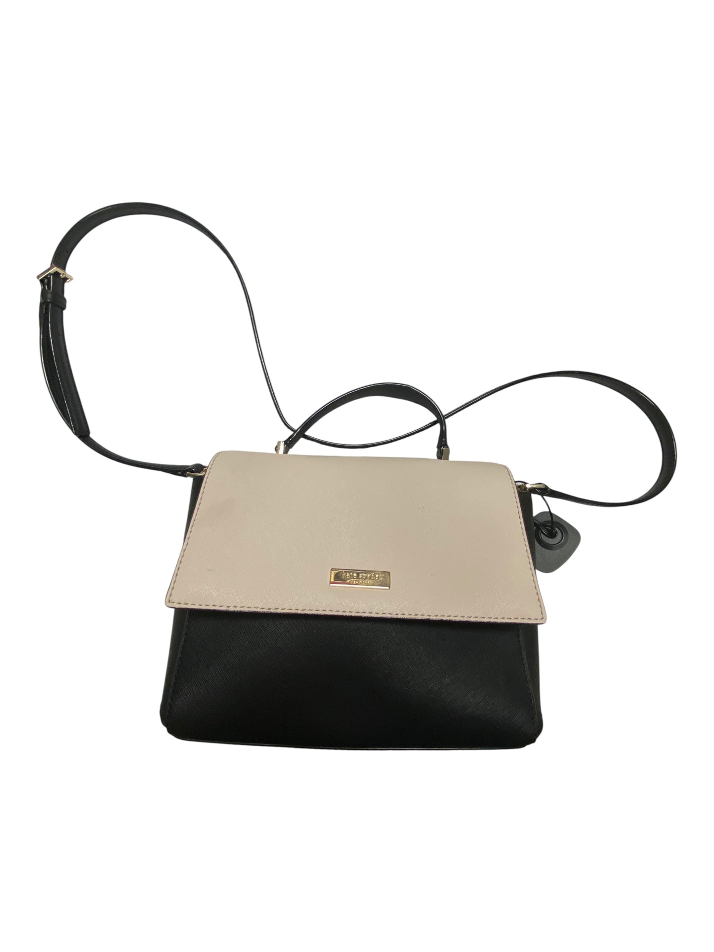 Handbag Designer By Kate Spade In Black & White, Size:Medium