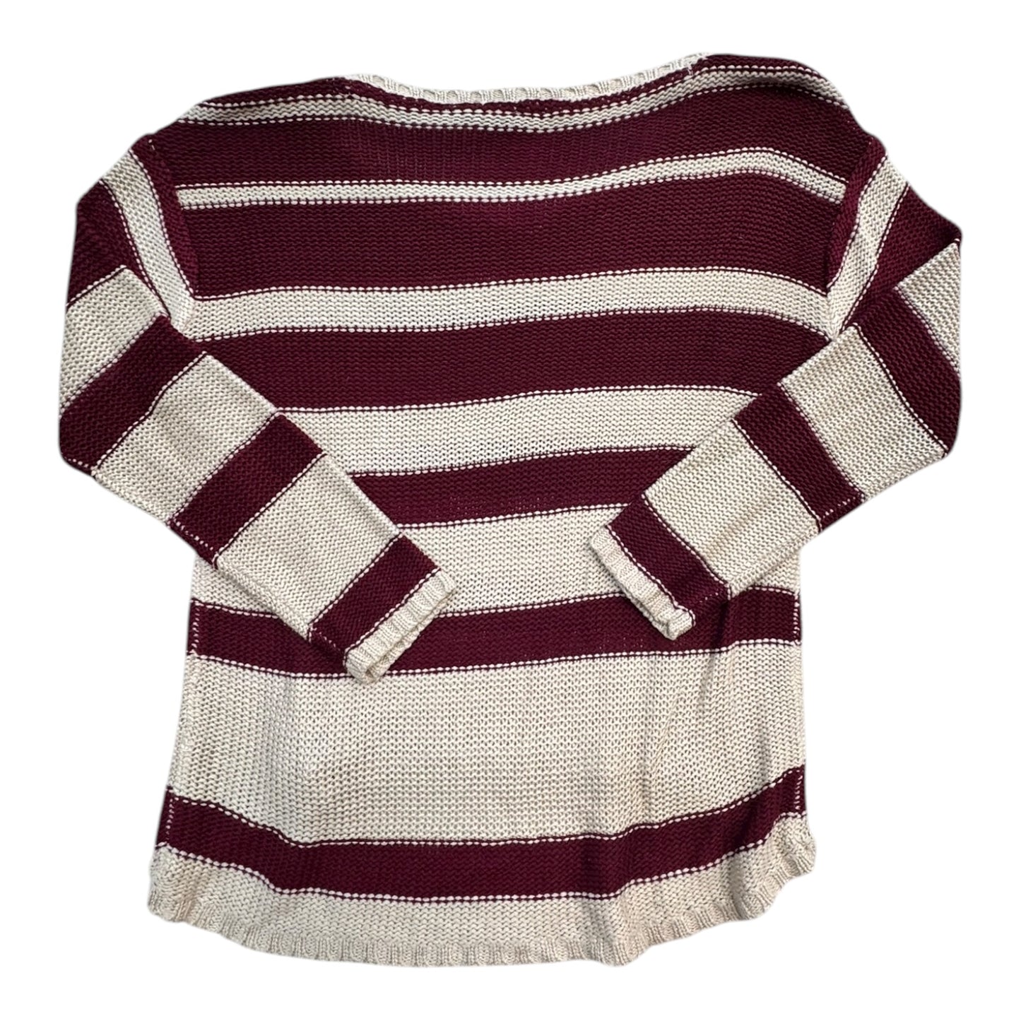 Sweater By Quinn In Purple & White, Size:M
