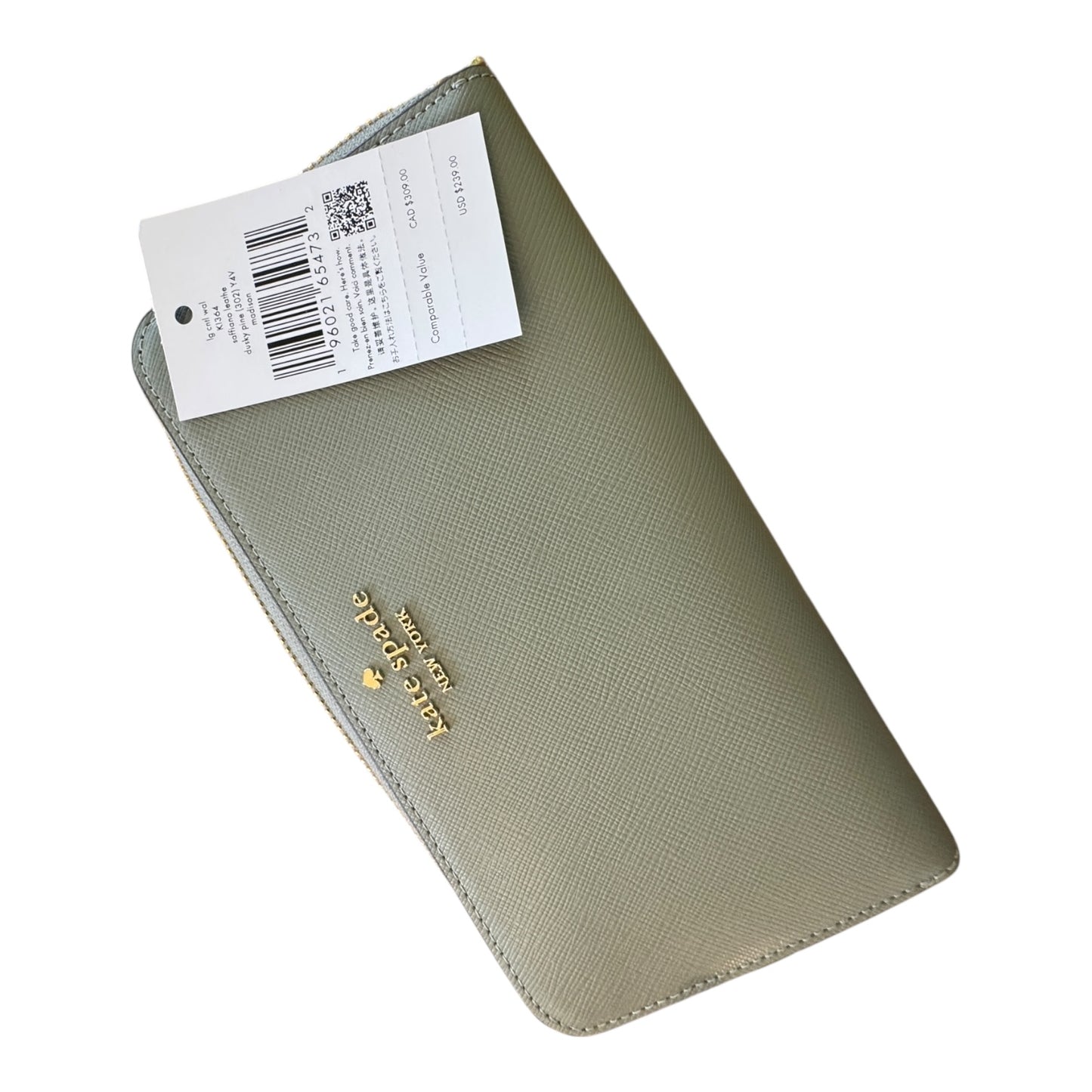 Wallet Designer By Kate Spade In Green, Size:Large