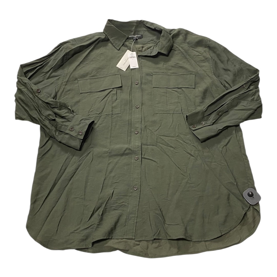 Top Ls By Banana Republic In Green, Size:L