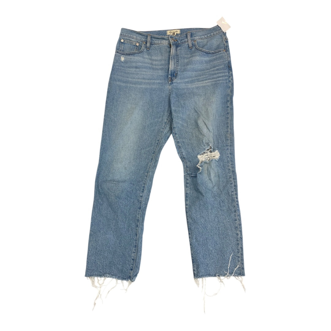 Jeans Straight By Madewell In Blue Denim, Size:12