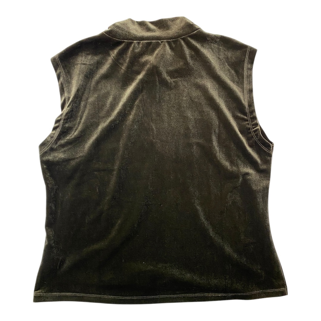 Top Sleeveless By Evereve In Green, Size:Xl