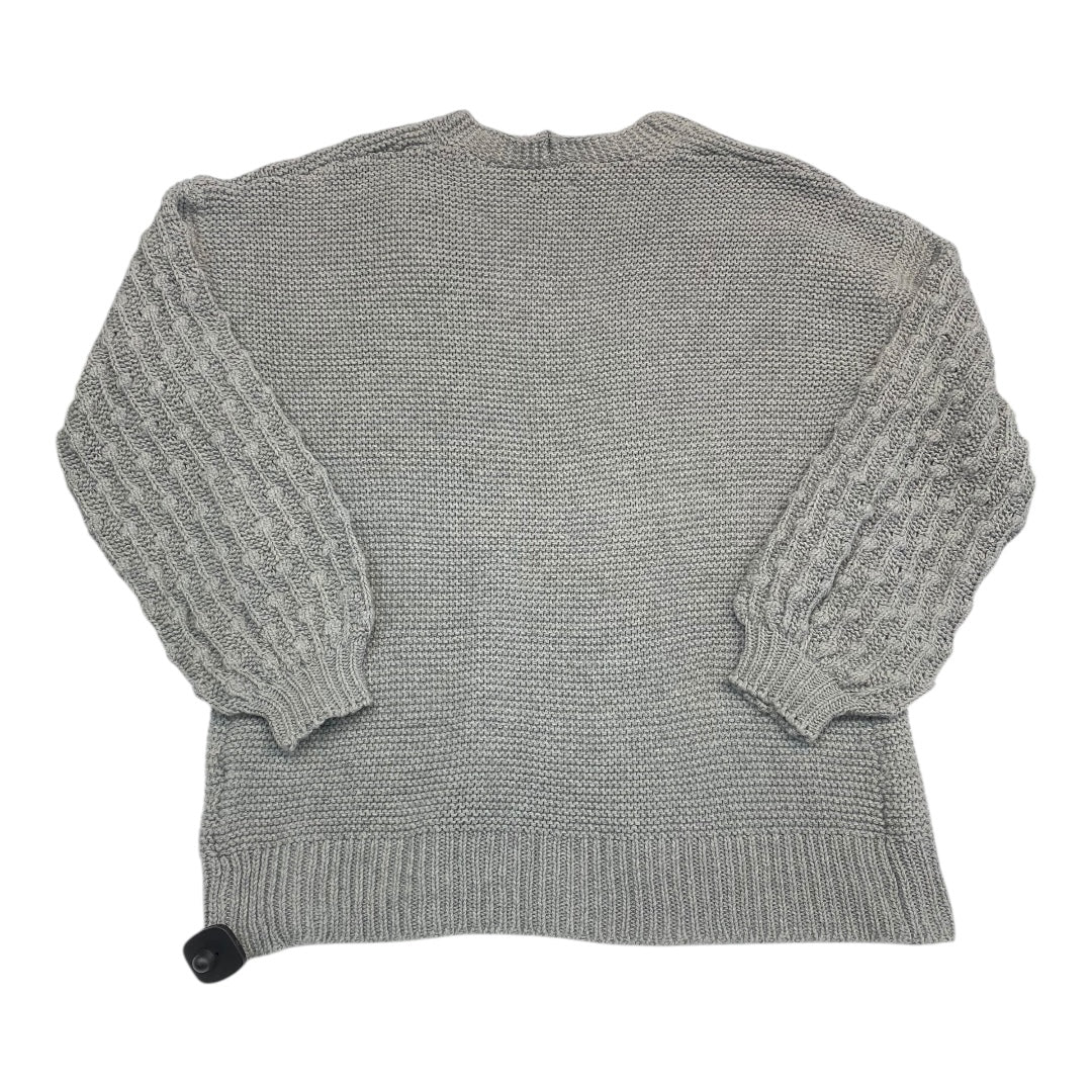 Sweater Cardigan By SOLEILA In Grey, Size:L