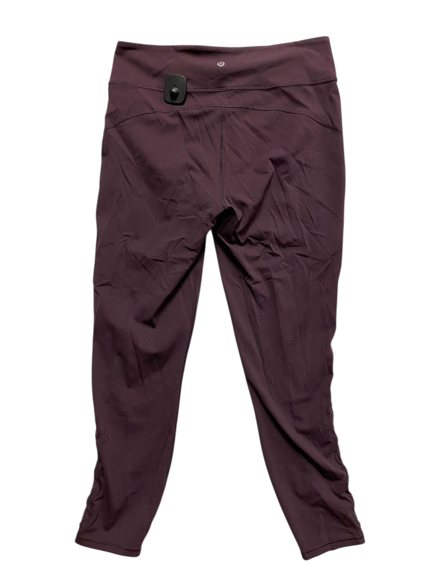 Athletic Leggings By Lululemon In Purple, Size:12