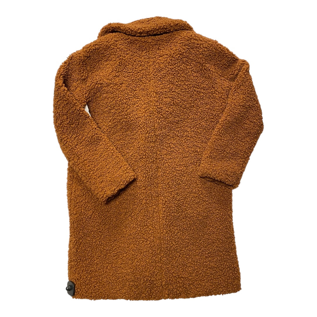 Coat Faux Fur & Sherpa By C And C In Brown, Size:M