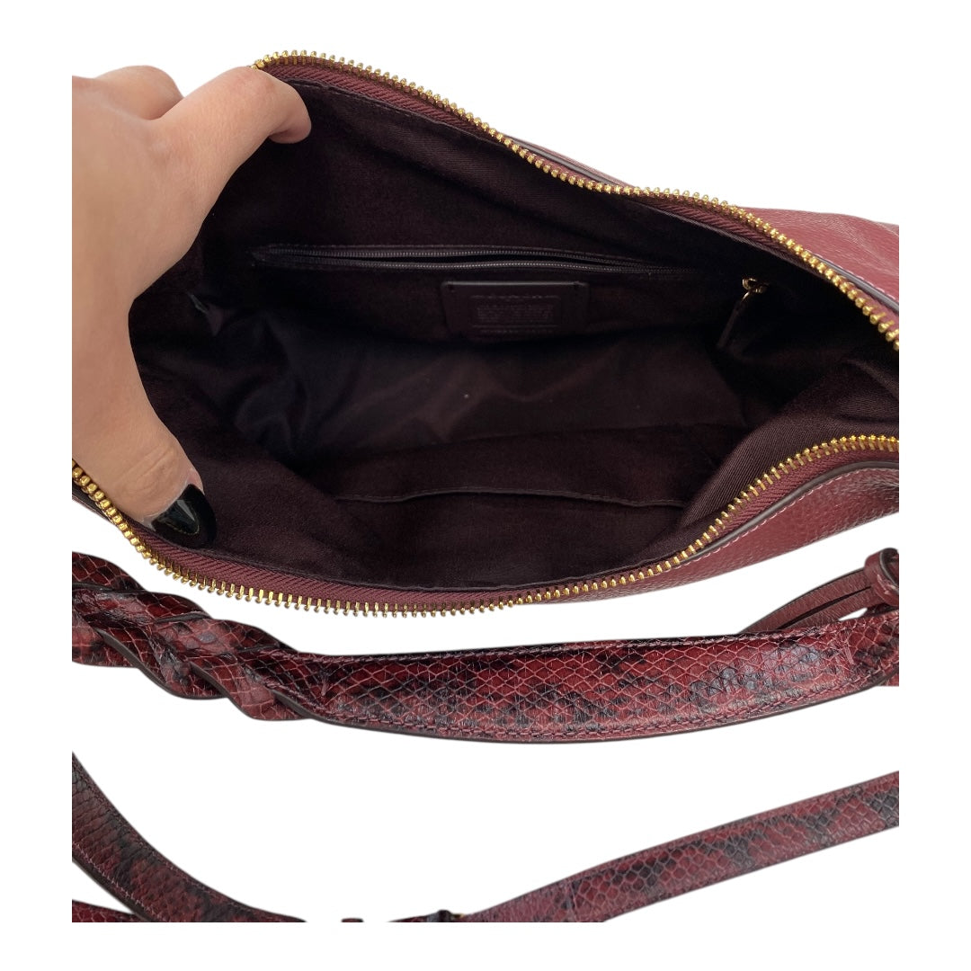 Handbag Designer By Coach In Red, Size:Medium