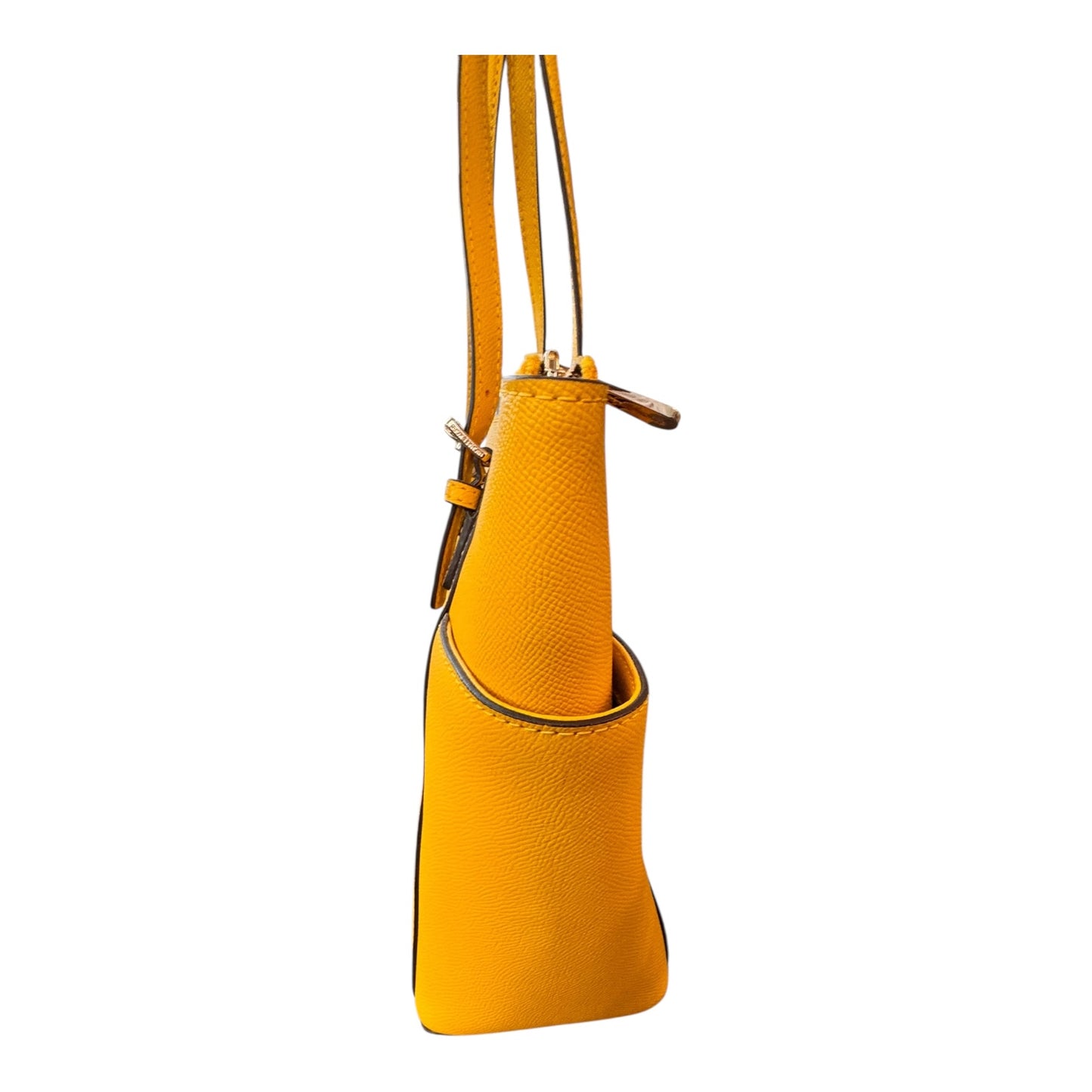 Handbag Designer By Michael Kors In Yellow, Size:Medium