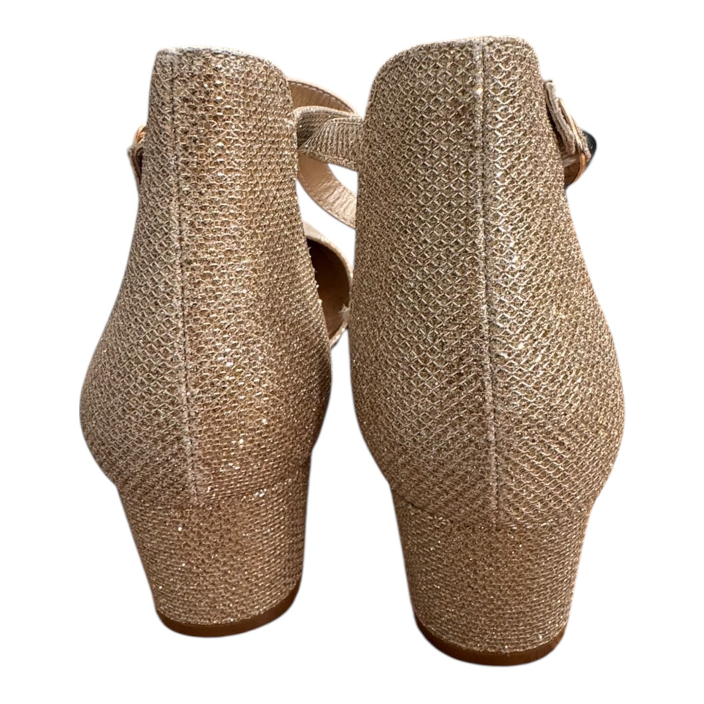Shoes Heels Block By HEHAINOM In Gold, Size:6